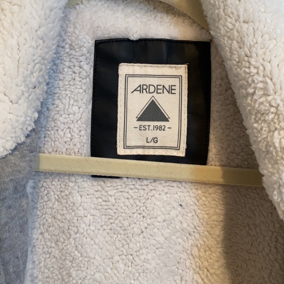 Ardene Black Leather Jacket, Large - Picture 3 of 3